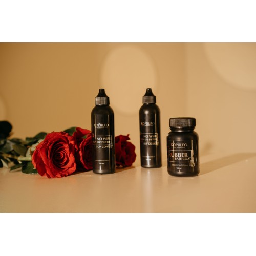 Komilfo No Wipe UV Top – top for gel polish without a sticky layer with UV filters, 100 ml