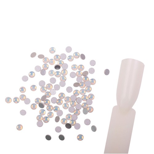 Komilfo Rhinestones White Opal, Size 10 (100 pcs per pack)