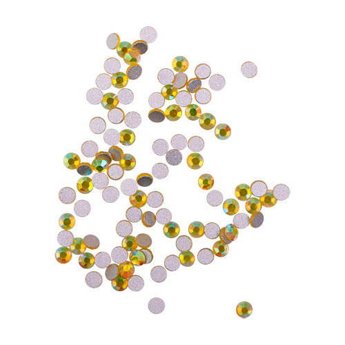 Komilfo strasses (pack of 100), Citrine AB, size 5 Komilfo strasses (pack of 100), Citrine AB, size 5