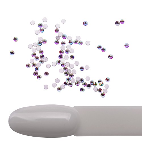Komilfo rhinestones, Crystal AB, size 4 (100 pcs per pack)