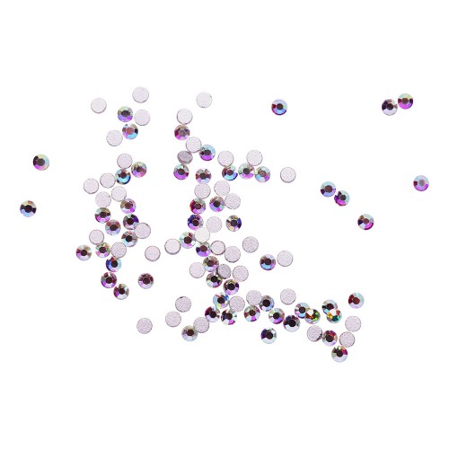 Komilfo rhinestones, Crystal AB, size 4 (100 pcs per pack) Komilfo rhinestones, Crystal AB, size 4 (100 pcs per pack)