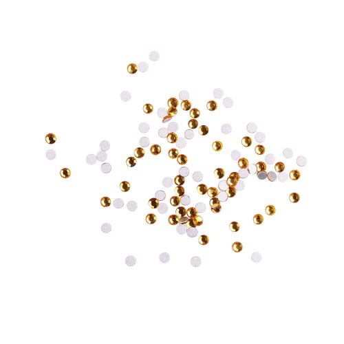 Komilfo rhinestones (100 pcs per pack), Topaz, size 3 Komilfo rhinestones (100 pcs per pack), Topaz, size 3