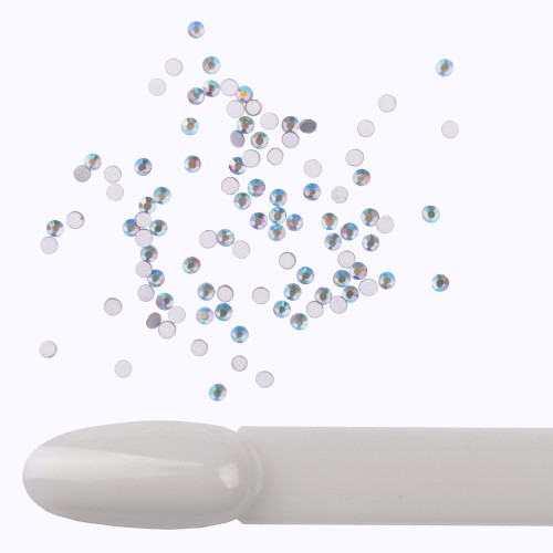 Komilfo rhinestones (100 pcs per pack), Bk.Diamond AB, size 5