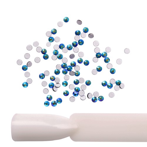 Komilfo strasses, Jet Black AB, size 6 (100 pcs per pack)