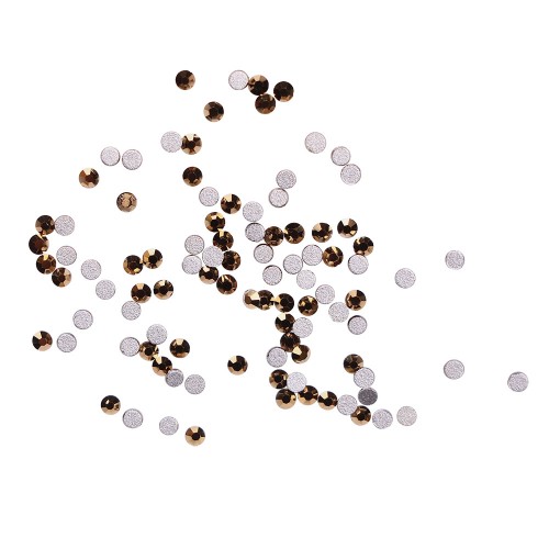 Komilfo rhinestones (pack of 100), Gold, size 3 Komilfo rhinestones (pack of 100), Gold, size 3
