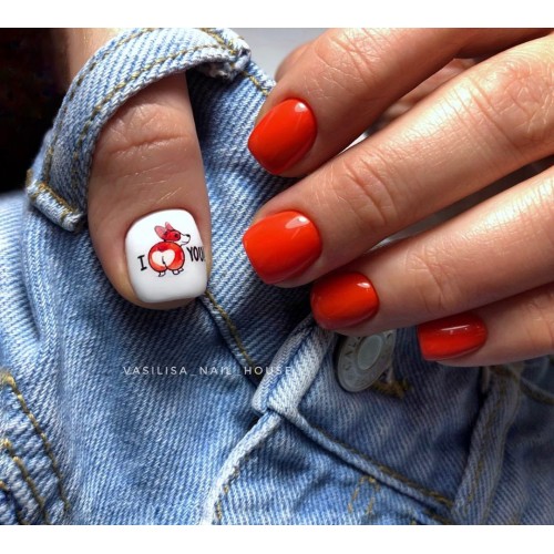 Гель-лак Komilfo Deluxe Series №D078 (кораллово-красный, эмаль), 8 мл