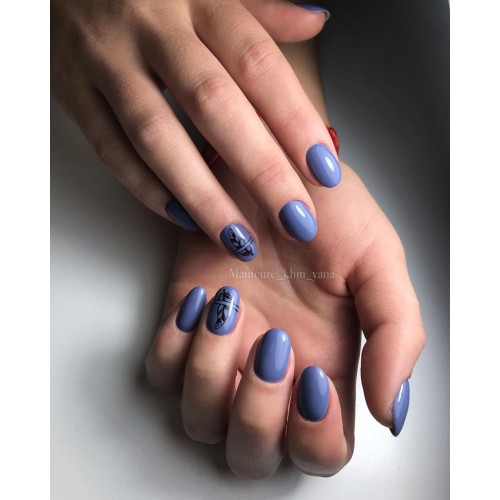 Гель-лак Komilfo Deluxe Series №D108 (светлый серо-синий, эмаль), 8 мл