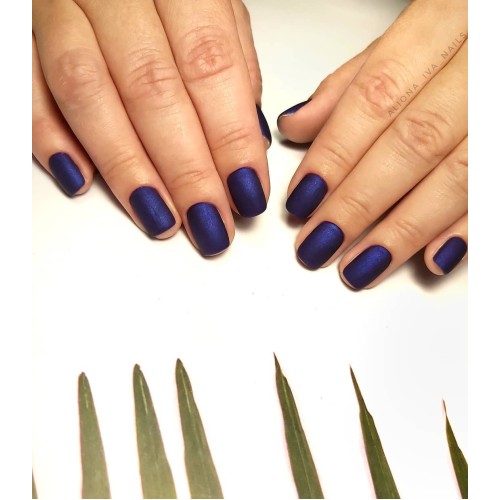 Гель-лак Komilfo Deluxe Series №D128 (синий с шиммером), 8 мл