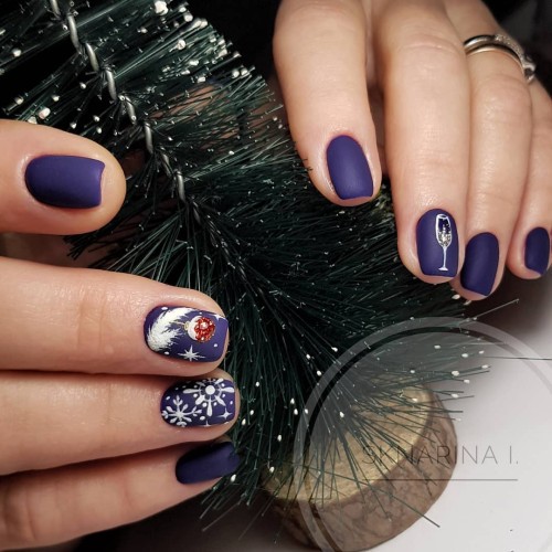 Гель-лак Komilfo Deluxe Series №D222 (фиолетово-синий, эмаль), 8 мл