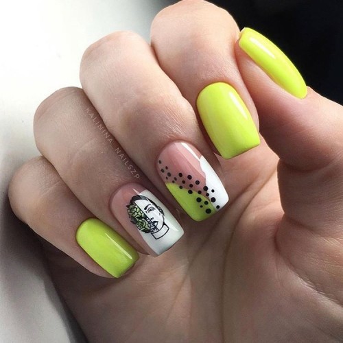 Гель-лак Komilfo Deluxe Series №D262 (кислотный лаймово-желтый, эмаль), 8 мл