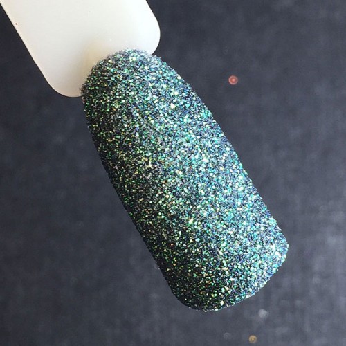 Komilfo spangles 026 size 0.1 mm, (overflow color green), 2.5 g