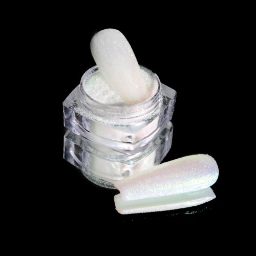 Komilfo spangles 026 size 0.1 mm, (overflow color green), 2.5 g