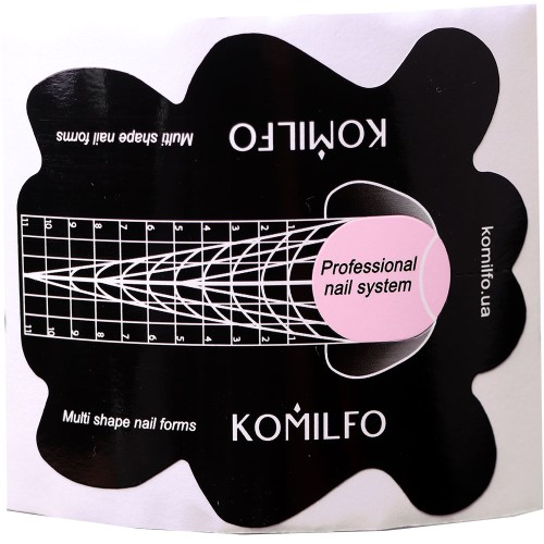 Komilfo Multi Shape Nail Forms Multifunctional nail forms, 10 pcs Komilfo Multi Shape Nail Forms Multifunctional nail forms, 10 pcs