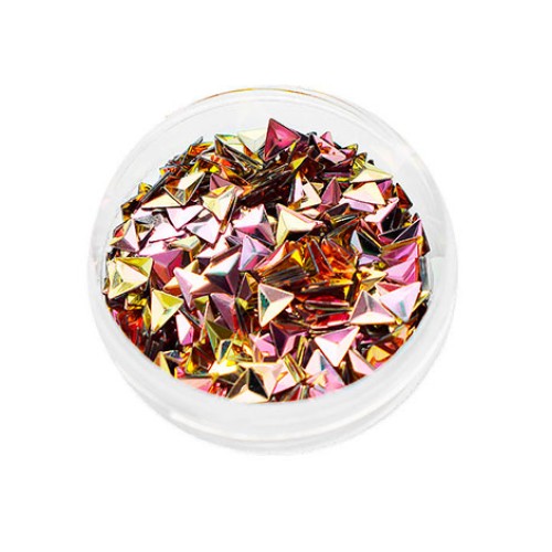 Komilfo 3D Dragon Scale №003, Triangle, Rose AB, (1 g) Komilfo 3D Dragon Scale №003, Triangle, Rose AB, (1 g)