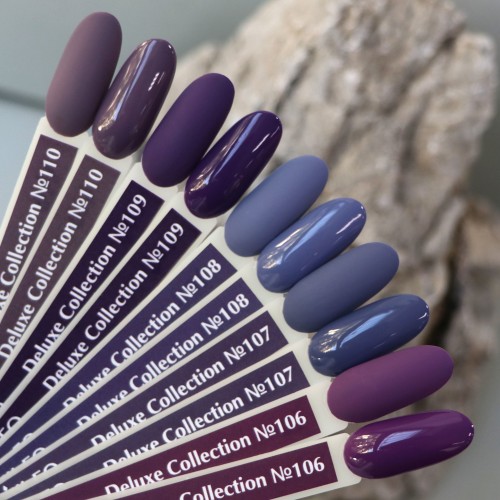 Гель-лак Komilfo Deluxe Series №D108 (светлый серо-синий, эмаль), 8 мл