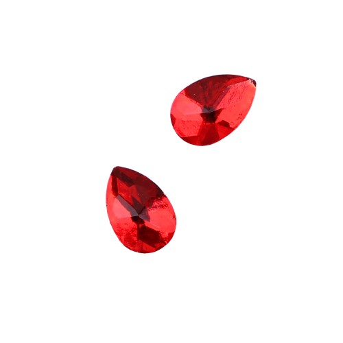 Komilfo Stones Teardrop full (4×6 mm) Red, 2 pieces