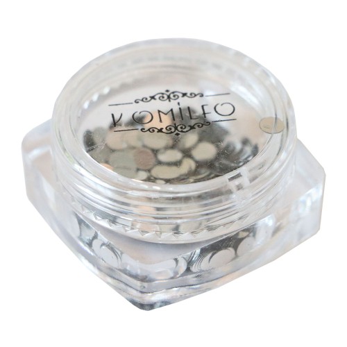 Komilfo disco design №026, silver, 3 mm, (1 g)