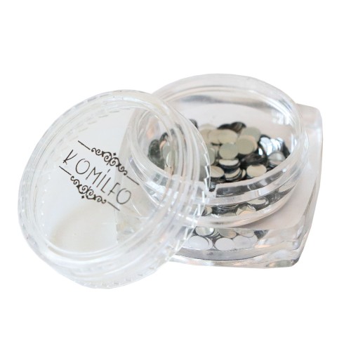 Komilfo disco design №026, silver, 3 mm, (1 g)