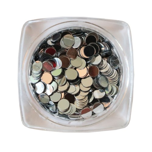 Komilfo disco design №026, silver, 3 mm, (1 g)