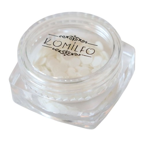 Komilfo disco design №036, white, 3 mm, (1 g)