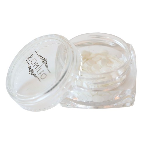 Komilfo disco design №036, white, 3 mm, (1 g)