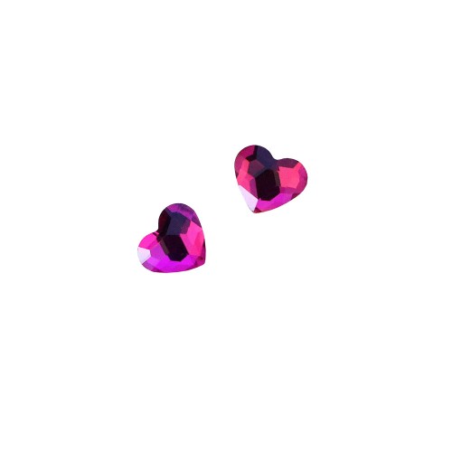 Komilfo Stones Heart (5.5×6 mm) Purple Flare (2 pcs)