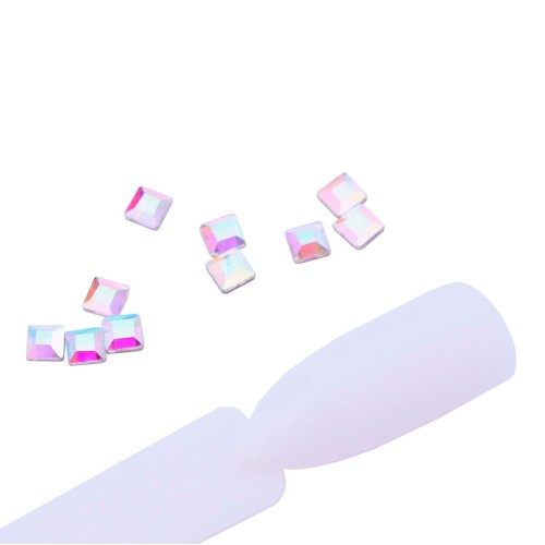 Komilfo stones Square (3x3mm) Crystal AB (10 pcs.)