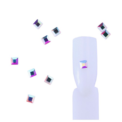 Komilfo stones Square (3x3mm) Crystal AB (10 pcs.)