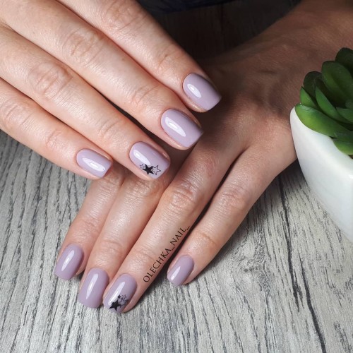 Gel polish Komilfo Deluxe Series D068 (muted, gray-lilac, enamel), 15 ml