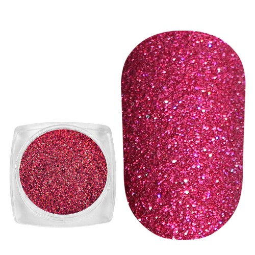 Komilfo spangles 006, size 0.1 mm, (pink-red hologram) E2.5 g