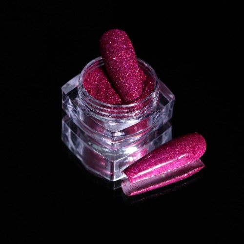 Komilfo spangles 006, size 0.1 mm, (pink-red hologram) E2.5 g
