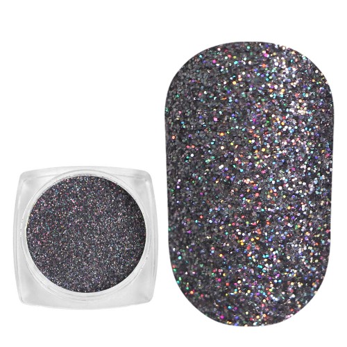 Komilfo spangles 104D, size 0.15 mm, (silver, hologram) E, 2.5 g Komilfo spangles 104D, size 0.15 mm, (silver, hologram) E, 2.5 g