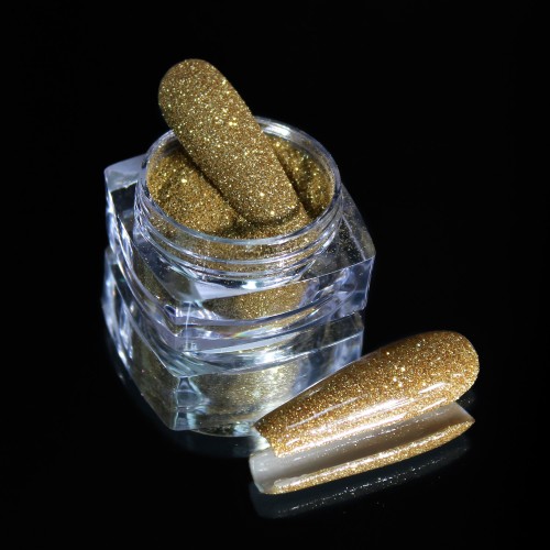 Komilfo spangles 108, size 0.08 mm, (pale gold) E, 2.5 g