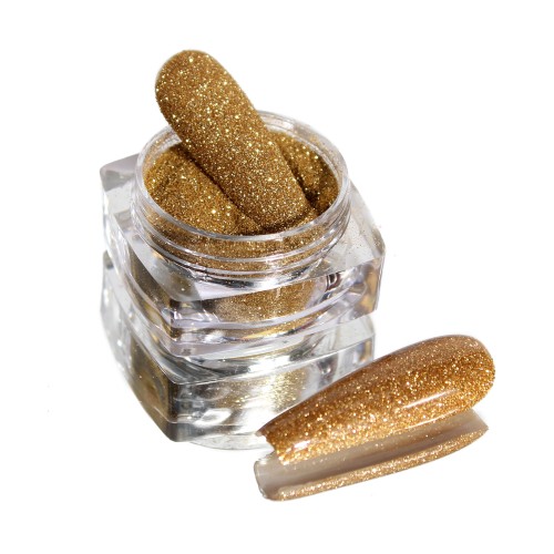 Komilfo spangles 108, size 0.08 mm, (pale gold) E, 2.5 g