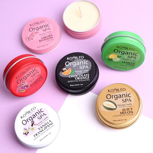 Komilfo Massage Candle – Vanilla Frangipani, 30 g