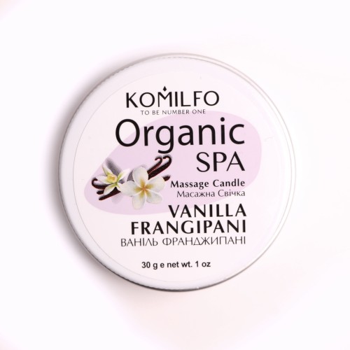 Komilfo Massage Candle – Vanilla Frangipani, 30 g
