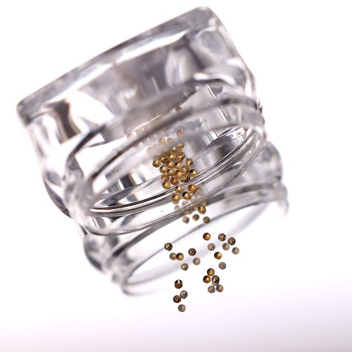 Komilfo texture rivets small circle 1.2 mm, gold, 50 pcs