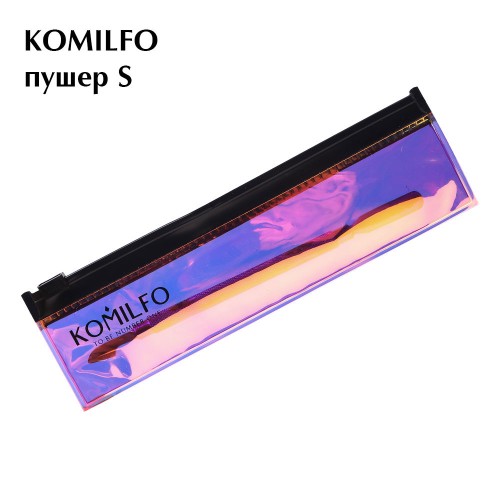 Komilfo pusher S for manicure and pedicure with a hatchet in a dichroic case