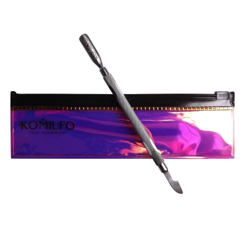 Komilfo pusher S for manicure and pedicure with a hatchet in a dichroic case