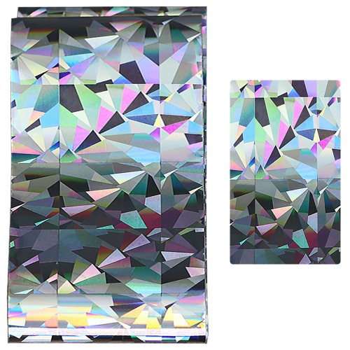 Foil for design, silver cones, hologram Foil for design, silver cones, hologram