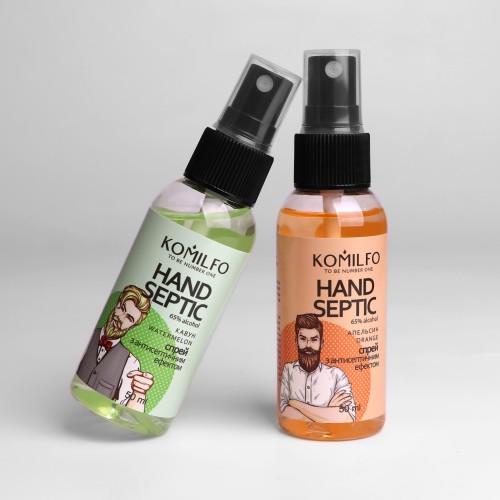 Komilfo Hand Septic, Orange – spray with an antiseptic effect, Orange, 50 ml