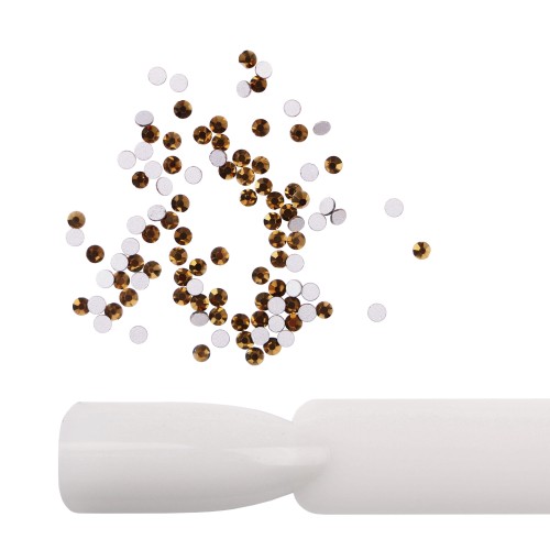 Komilfo rhinestones (pack of 100), Gold, size 4