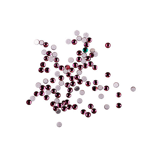Komilfo rhinestones (pack of 100), Dk.amethyst, size 3 Komilfo rhinestones (pack of 100), Dk.amethyst, size 3