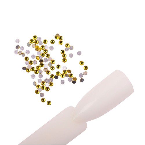 Komilfo rhinestones (pack of 100), Citrine, size 3