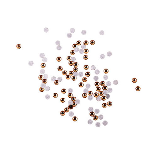 Komilfo rhinestones (pack of 100), Light Colorado Topaz, size 5 Komilfo rhinestones (pack of 100), Light Colorado Topaz, size 5
