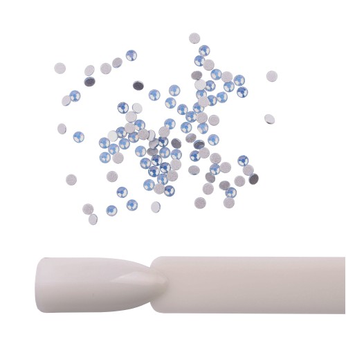 Komilfo Rhinestones Blue Opal, size 6 (pack of 100)