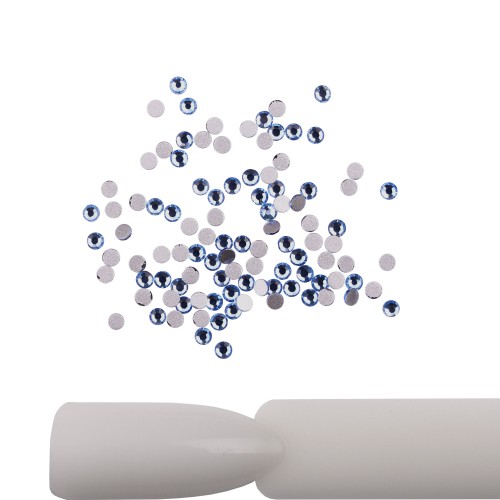 Komilfo rhinestones (pack of 100), Light sapphire, size 5