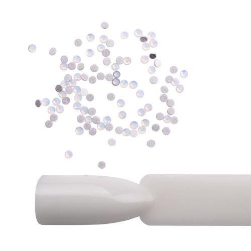 Komilfo rhinestones White Opal, size 4 (pack of 100)