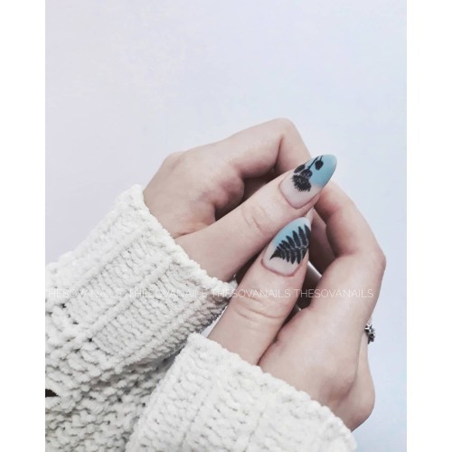 Гель-лак Komilfo Deluxe Series №D139 (темный серо-голубой, эмаль), 8 мл