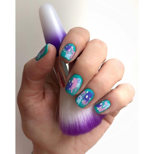 Гель-лак Komilfo Deluxe Series №D149 (зелено-бирюзовый, эмаль), 8 мл